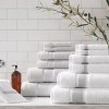 Aston & Arden Aegean Eco-Friendly Hand Towels (4 Pack), 18x30 in., Recycled Cotton, Solid and Striped Color Options - 3 of 4