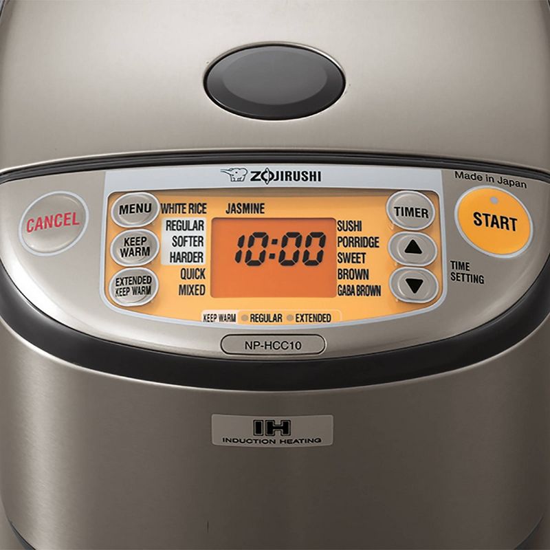 Zojirushi 10 Cup Induction Heating Rice Cooker &#38; Warmer - Stainless Dark Gray, 4 of 7