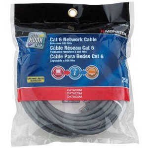 Monster JHIU 140276-00 Cat 6 Network Cable, 25' - 1 of 1