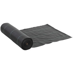 Outsunny Weed Barrier Landscape Fabric Heavy Duty, 5oz Woven Weed Control Fabric for Landscaping - 1 of 4