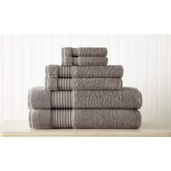 Modern Threads 6-Piece 100% Cotton Towel Set.