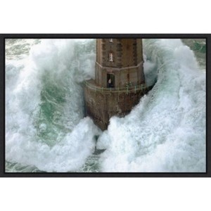 Amanti Art Phares dans la Tempete La Jument by Jean Guichard Framed Canvas Wall Art - 1 of 4