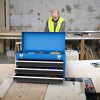 Costway Portable Tool Chest Box Storage Cabinet Garage Mechanic Organizer 3 Drawers Black/Red/Blue - 4 of 4