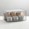 mDesign Plastic Wide Stackable Kitchen Storage Organizer, Drawer, 4 Pack, Clear - 3 of 4