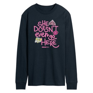 Men's - Mean Girls - She Doesn't Even Go Here Long Sleeve Graphic T-Shirt - 1 of 4