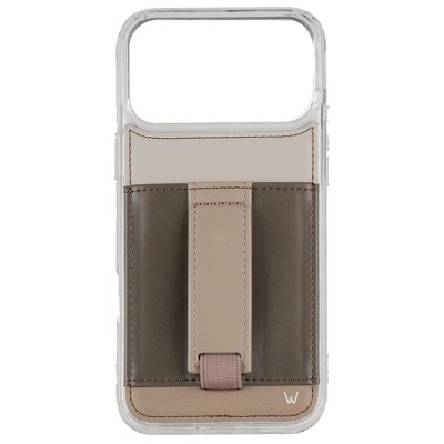 Walli Cases Sierra Beige Phone Case with Wallet and Finger Strap