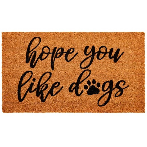 Juvale Hope You Like Dogs Doormat For Front Door, Home Decor, Patio, Porch,  17 X 30 Inches : Target