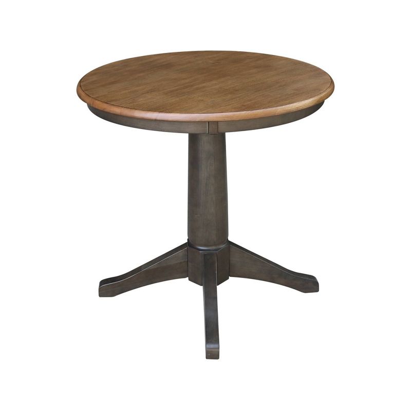 Stacy Round Top Pedestal Table Hickory Brown - International Concepts, 3 of 6