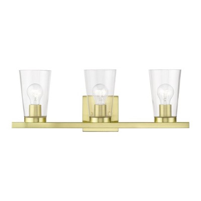 Livex Lighting Cityview 3 - Light Vanity in  Satin Brass
