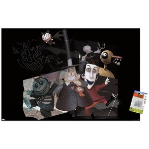 Trends International Disney Tim Burton's The Nightmare Before Christmas - Distorted Group Unframed Wall Poster Prints - 1 of 4