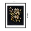 Kate and Laurel Framed Art Moody Floral 7 by Annie Quigley, 21x25, Stylish Black Narrow - 2 of 4