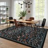Lahome Floral 8x10 Black Rugs for Living Room, Soft Washable Large Area Rug for Bedroom Dining Room - 4 of 4