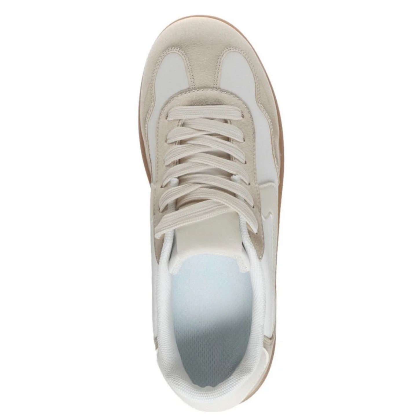 Женские кроссовки Outwoods Giana 5 Gum Sole Lace Up Fashion Sneakers- Gold (8), цвет: Золотой — фото 3