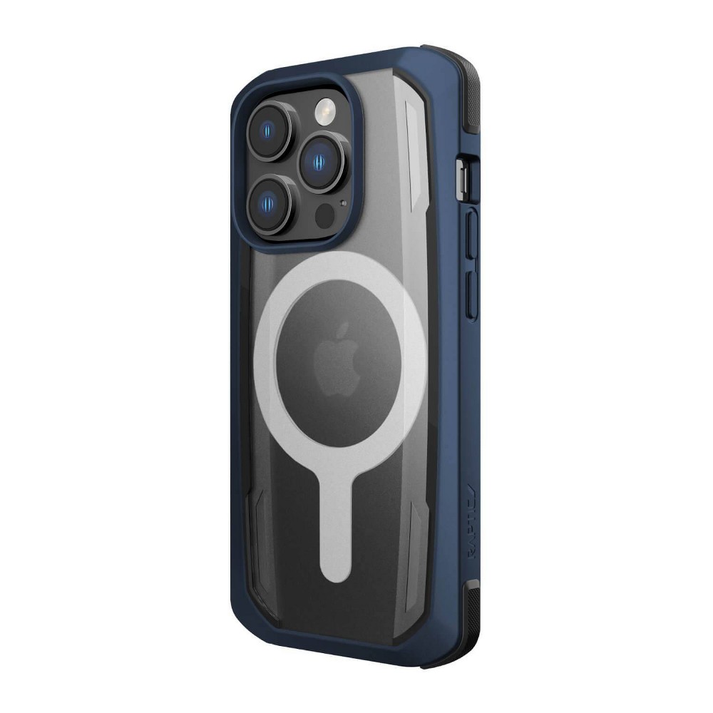 Raptic Secure iPhone 14 Pro Case with MagSafe - Marine Blue: Polycarbonate & TPU, Solid Pattern
