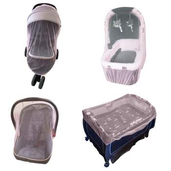 Enovoe Durable Baby Stroller Mosquito Net for Crib, Pink