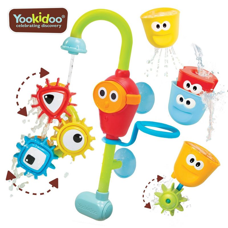 Yookidoo Spin &#39;n&#39; Sort Spout Pro Bath Toy, 1 of 13