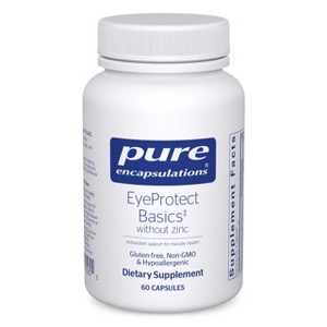Pure Encapsulations EyeProtect Basics Without Zinc - Key Antioxidant Support for Eye Health - 60 Capsules - 1 of 4