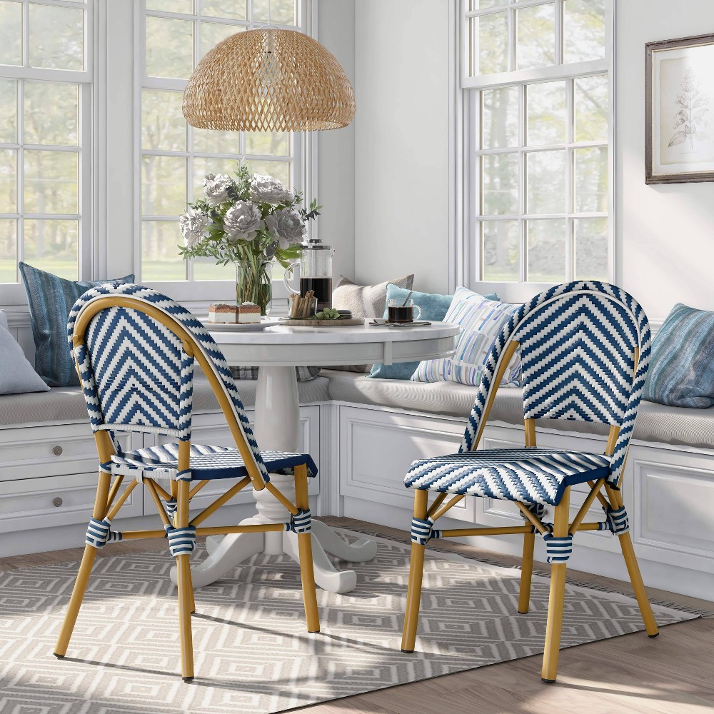 Benton 2pk Counter Height Chairs - Blue - miBasics