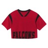 NFL Atlanta Falcons Women's Short Sleeve Fashion Crop Jersey - 2 of 3