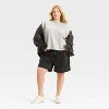 Women's Mid-Rise Wide Cuff Baggy Denim Shorts - Future Collective - 3 of 3