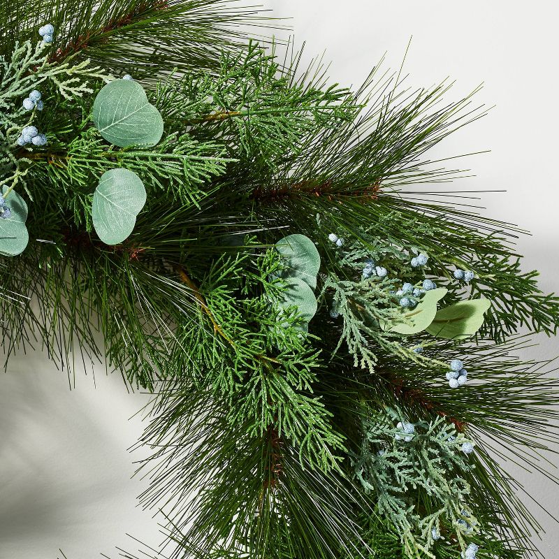 Pine and Eucalytpus Wreath - Threshold&#8482; designed with Studio McGee, 3 of 5