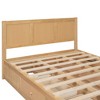 NicBex Full Size Hydraulic Platform Bed Modern Wooden Bed Frame with Drawers and 2 Bottom Storage Space for Bedroom, No Box Spring Required - 4 of 4