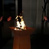 Aoodor 24" Rustic Corten Steel Fire Pit, Rust Patina Finish, Detachable Wood-Burning Fire Bowl for Outdoors - 4 of 4
