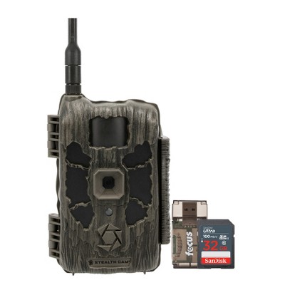 Stealth Cam 40MP Deceptor Max Cellular Trail Camera with 32GB Memory Cards and Card Reader