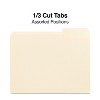 Staples Manila File Folders Letter 3 Tab Assorted Position 100/Box TR56675 - 3 of 4