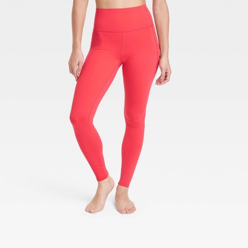 Women's Everyday Soft Ultra High-rise Pocketed Leggings 27 - All In Motion™  Red Xl : Target