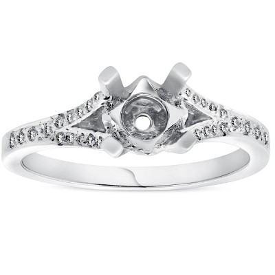 Pompeii3 1/5ct Split Shank Diamond Mount Engagement Ring Setting