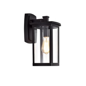 Chloe Lighting Quill Transitional 1 Light Textured Black Outdoor Wall Sconce 14" Height - 1 of 4