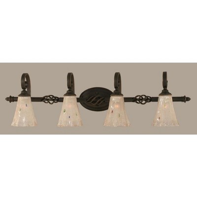 Toltec Lighting Elegante 4 - Light Vanity in  Dark Granite