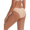 INSPIRE CHIC Women's Low-Waisted Butt Lifting Underwear Thread Cotton Comfortable Briefs 5 Packs - 2 of 4