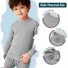 City Threads Boys USA-Made Soft & Cozy Thermal Long Johns 2-Piece Set - Warm Base Layer & Loungewear - 3 of 4