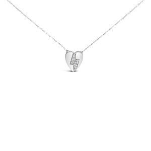 Haus of Brilliance 925 Sterling Silver 1/3 Ctw Diamond Heart and Lightning Bolt Pendant Necklace - 1 of 4