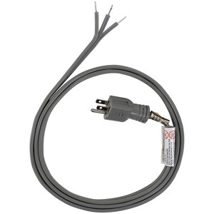 Certified Appliance Accessories® 15-Amp Grounded Straight Plug Head Power Supply Cord - 1 of 4