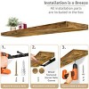 3 Pack (35"x9") Sorbus Long Floating Wall Shelves for Bedroom, Decor, Kitchen, Living Room - for Trophies, Frames, Bookshelf - 4 of 4