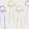 Girls' 10pk Bows Hair Tie Set - Cat & Jack™️: Fashion Elastic Ponytail Holders, All Hair Types - 3 of 3