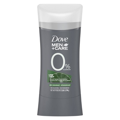Dove Men + Care 0% Aluminum Lime + Sage Plant Based Deodorant Stick - 2.6oz