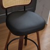 NicBex Bar Stools Set of 2 Modern Swivel PU Leather Counter Stools with Wooden Back and Legs Modern Counter Height Bar Stools for Bar, Kitchen - 4 of 4