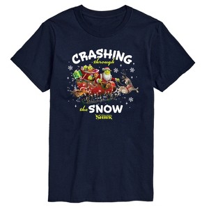 Men's - Shrek - Crashing Through the Snow Short Sleeve Graphic T-Shirt - 1 of 3