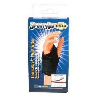Sport Aid Gold Thermadry Wrist Support With Tension Strap Medium