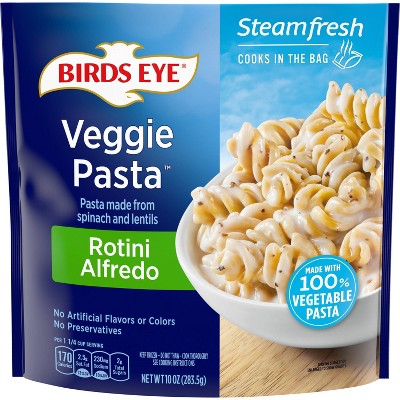 Birds Eye Frozen Spinach Lentil Veggie Pasta Rotini Alfredo - 10oz