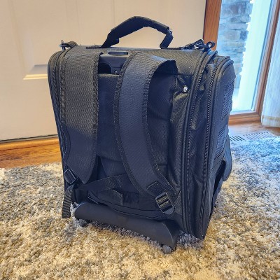 Pet Gear Black Airline Approved Rolling Dog Carrier