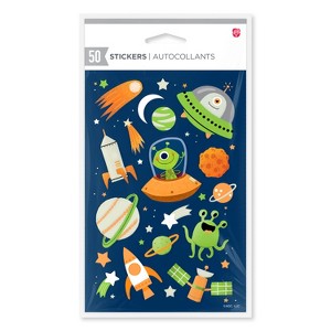 Carlton Cards 50ct Space Stickers for Kids - 1 of 4