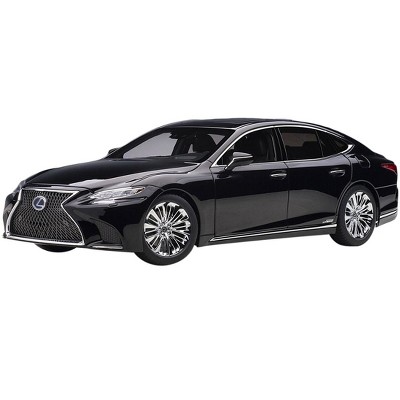 Lexus LS 500h Black with Black Interior 1/18 Model Car by Autoart