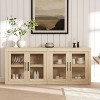 70.8" Mid Century Modern Sideboard Buffet Cabinet with 4 Doors, Wood Storage Credenza for Living Room, Kitchen & Hallway - 4 of 4