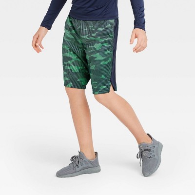 boys green basketball shorts