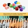 Unique Bargains Plastic Fit 0.14 Inch Rod Round Clothes Hanger Marker Size Tag 100 Pcs - 4 of 4